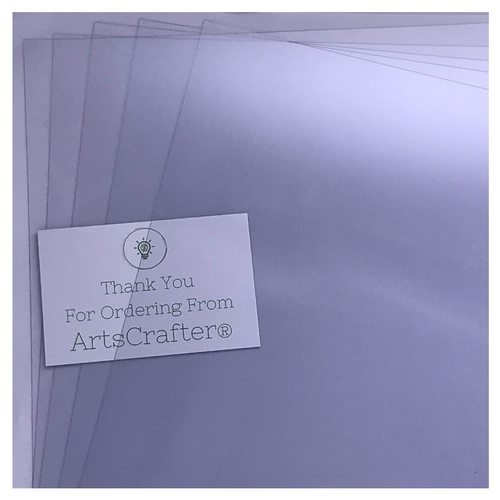 PVC Clear A4 Sheets - 5 Sheets
