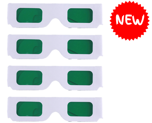 Coloured Overlay Glasses - Green Pack of 4