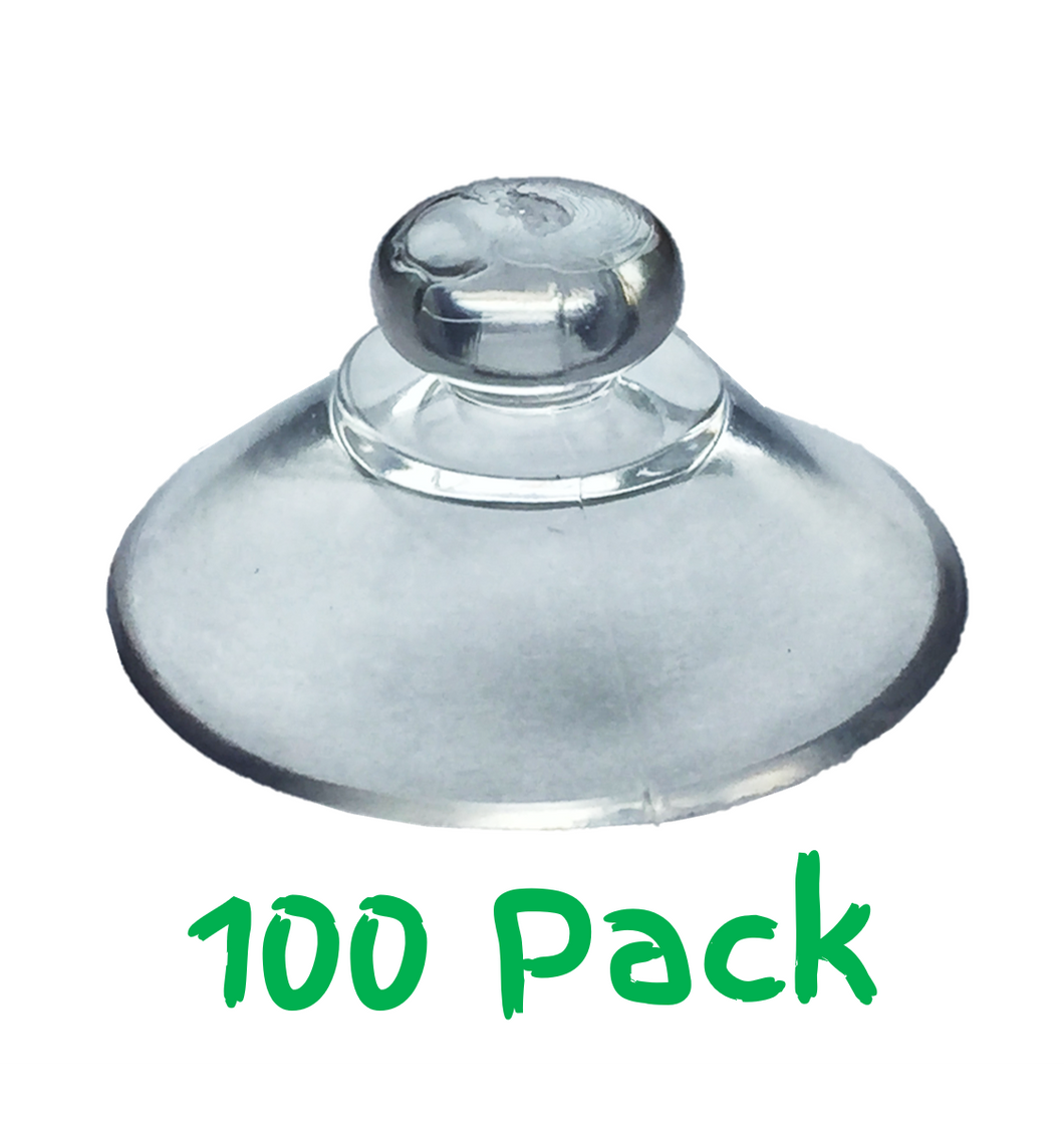 Pack of 100 - 20mm Round Button Suction Cups