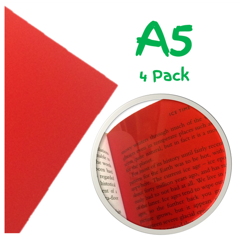 A5 Red Pack - 4 Sheets