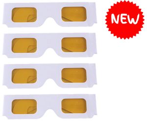 Coloured Overlay Glasses - Yellow Pack of 4